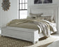 Kanwyn  Panel Bed With Storage Bench