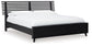 Danziar King Panel Bed with Mirrored Dresser and 2 Nightstands