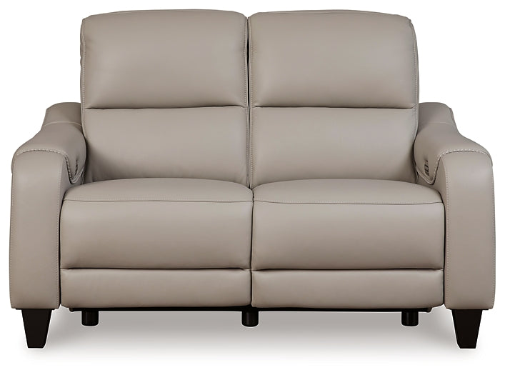 Mercomatic PWR REC Loveseat/ADJ Headrest