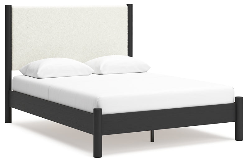 Cadmori  Upholstered Panel Bed