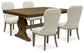 Sturlayne Dining Table and 4 Chairs with Storage