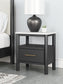 Cadmori King Upholstered Panel Bed with Mirrored Dresser, Chest and 2 Nightstands