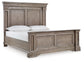 Blairhurst King Panel Bed with Mirrored Dresser and Nightstand