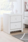 Mollviney Twin Panel Bed with Mirrored Dresser and Nightstand