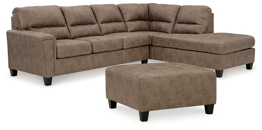 Navi 2-Piece Sectional with Ottoman