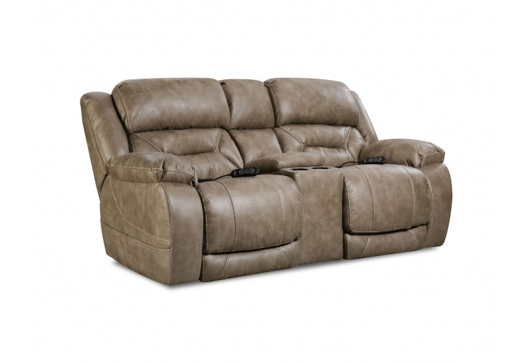 158 Enterprise Power Console Loveseat -Mushroom