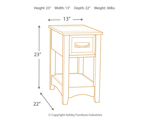 Breegin Chair Side End Table