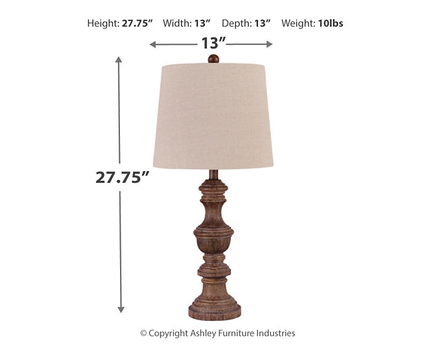 Magaly Poly Table Lamp (2/CN)