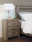 Zelen Queen/Full Panel Headboard with Mirrored Dresser, Chest and 2 Nightstands