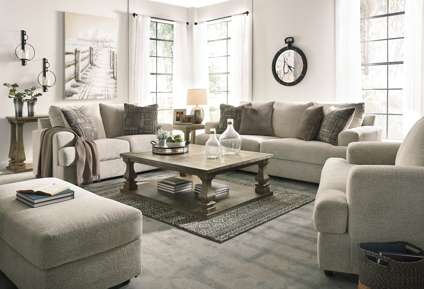 Soletren Sofa, Loveseat, Chair and Ottoman