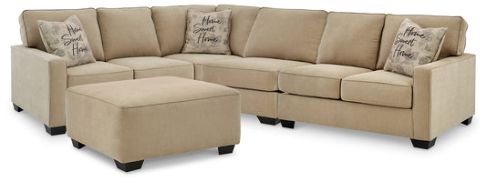 Lucina 3-Piece Sectional with Ottoman