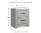 Cottonburg Two Drawer Night Stand