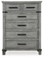 Russelyn California King Storage Bed with Mirrored Dresser, Chest and 2 Nightstands