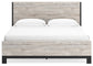 Vessalli King Panel Bed with Mirrored Dresser and 2 Nightstands