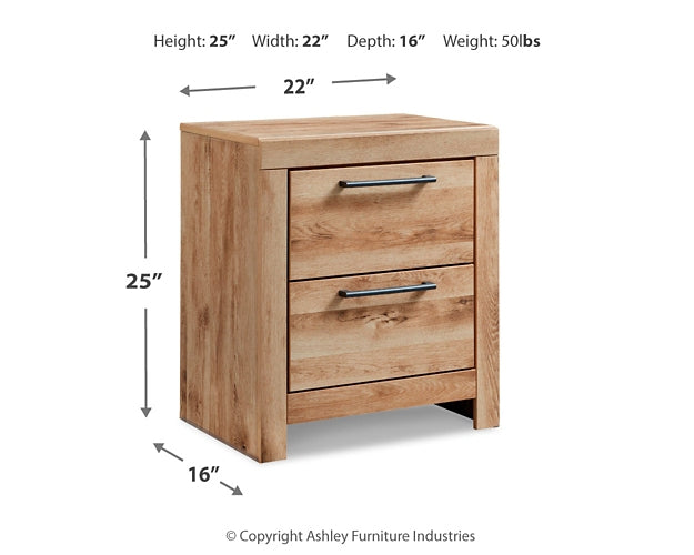 Hyanna Full Panel Bed with Mirrored Dresser, Chest and Nightstand