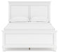 Fortman Full Panel Bed with Mirrored Dresser and 2 Nightstands