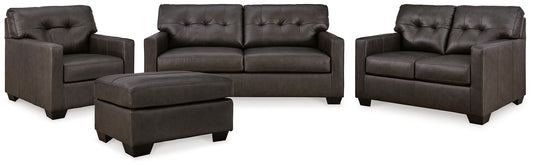 Belziani Sofa, Loveseat, Chair and Ottoman