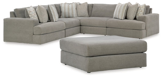 Avaliyah 5-Piece Sectional with Ottoman